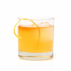 Swizzling the Night Away Chartreuse cocktail. Photo from Saveur