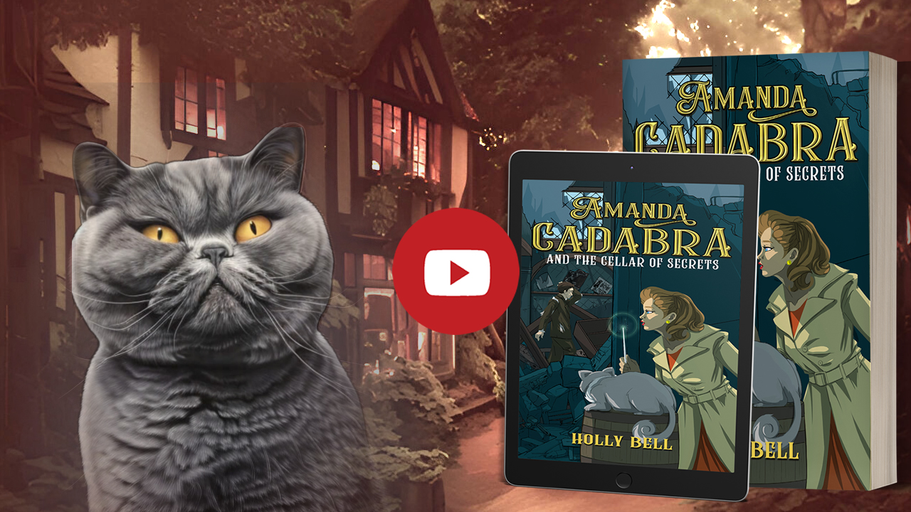 Click to go to trailer for Amanda Cadabra and The Cellar of Secrets by Holly Bell